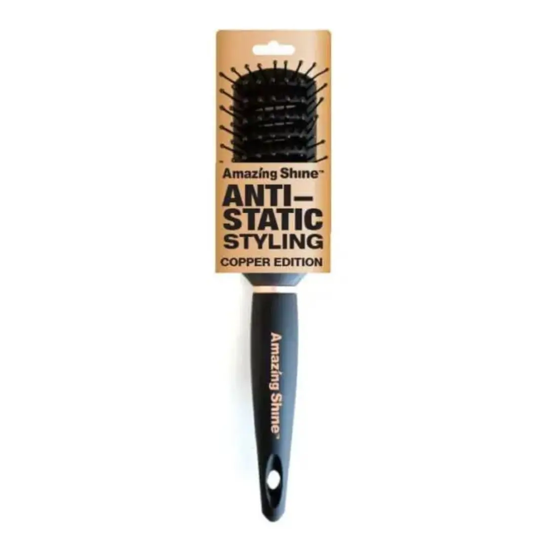 Amazing Shine Professional Copper Anti Static Styling Brush
