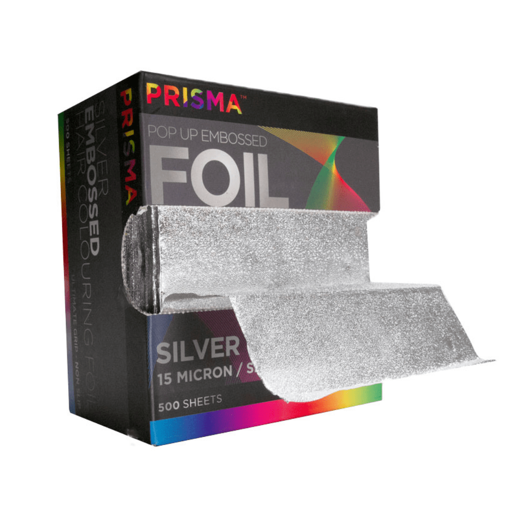 Prisma Pop Up Embossed Foil - Silver (13 Micron, 127mm x 273mm) 500 Sheets