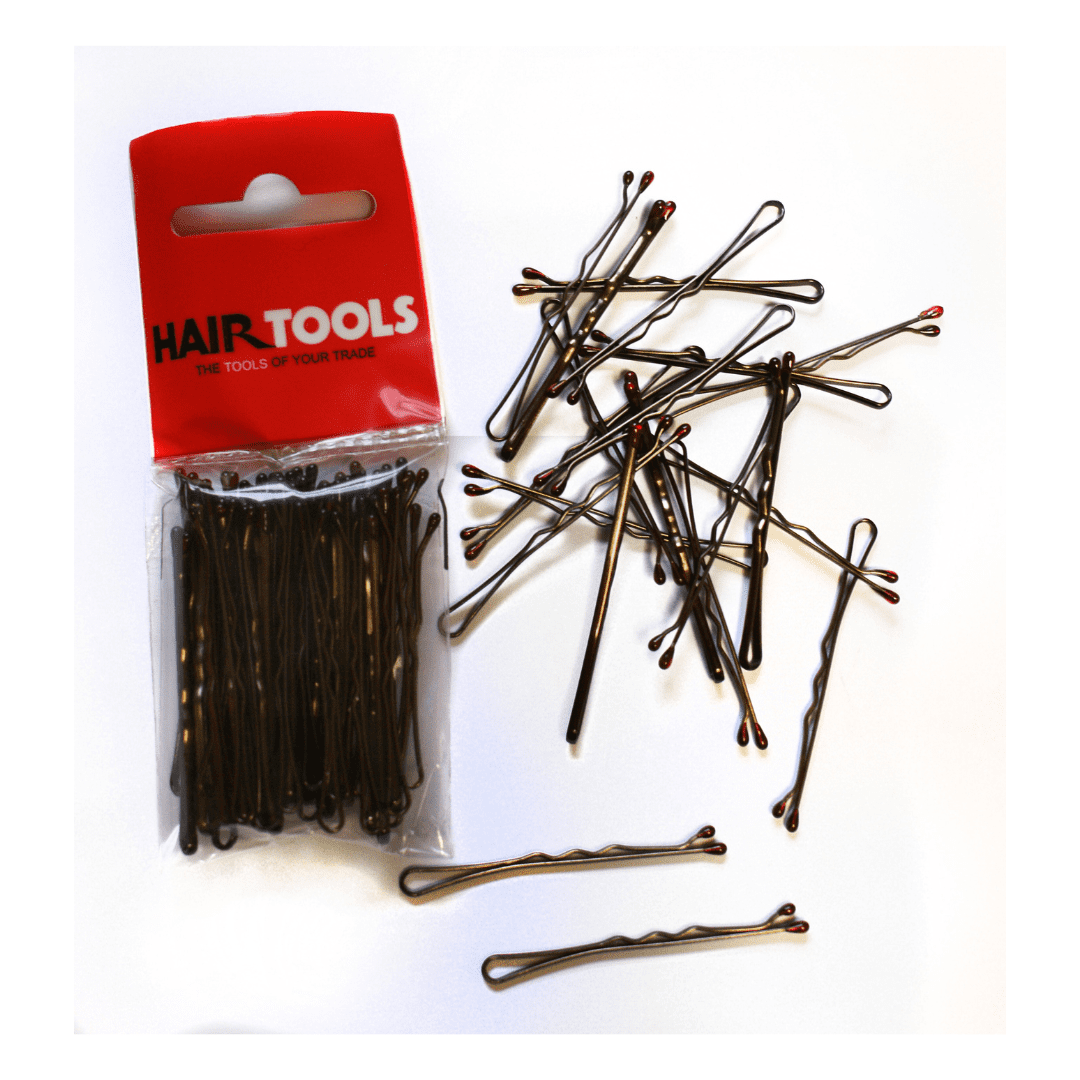 Hair Tools 2” Waved Grips - Brown (Pack of 50)
