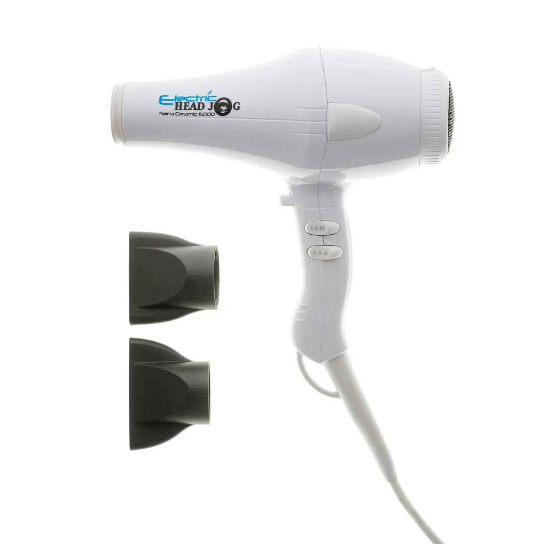 Electric Head Jog - Nano Ceramic 6000 Dryer - White