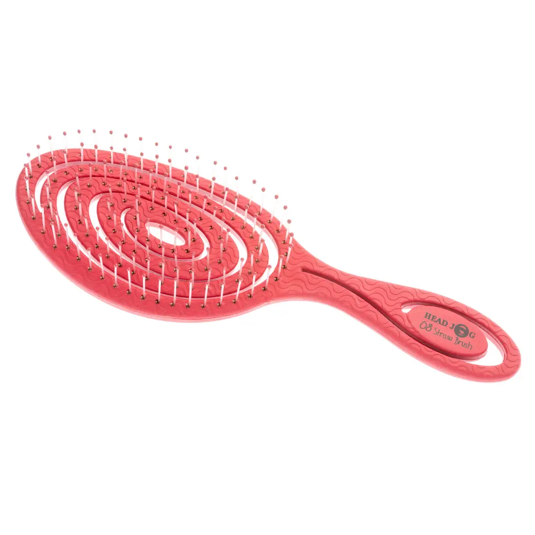 Head Jog Straw Brush Berries - Raspberry