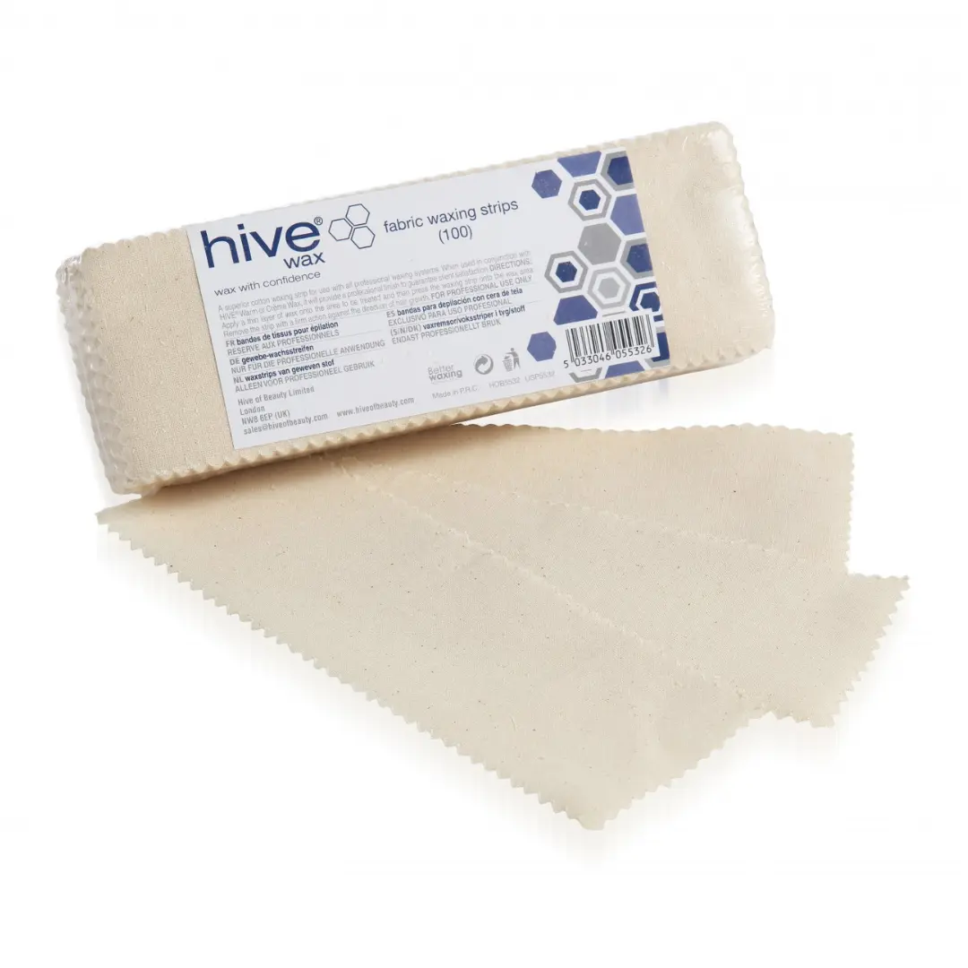 Hive Fabric Waxing Strips 20cm x 7cm - Pack of 100