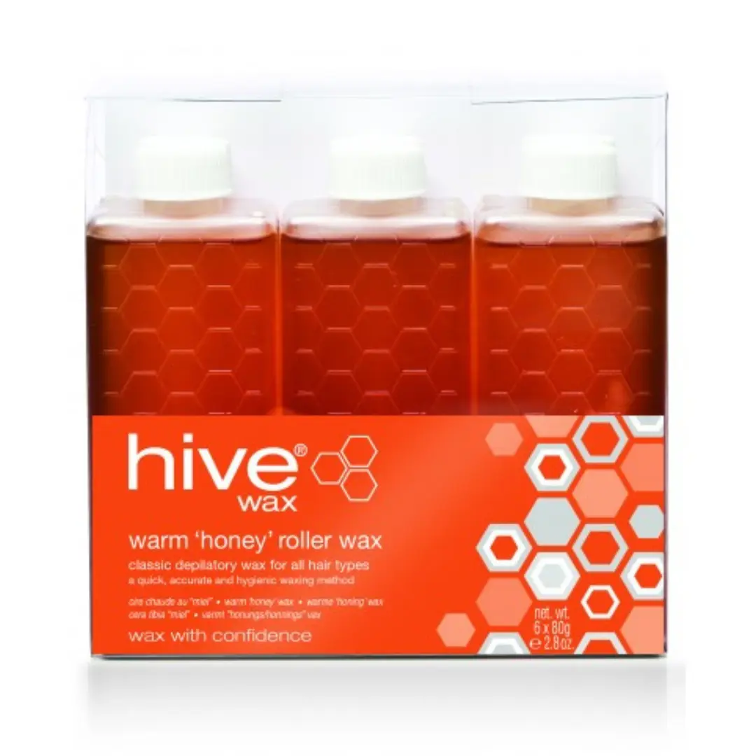 Hive Warm Honey Roller Wax 80g - Pack of 6