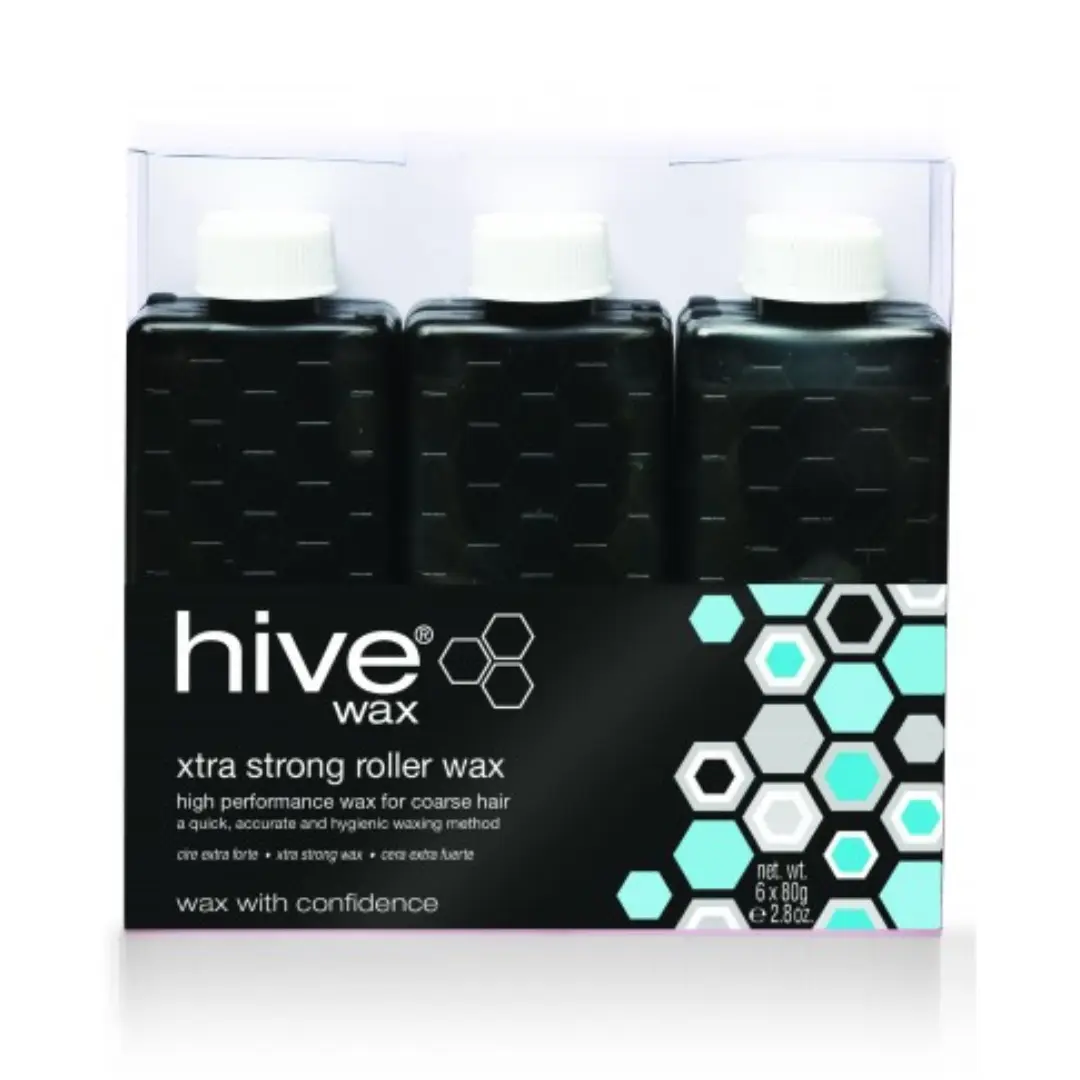 Hive Xtra Strong Warm Roller Wax 80g - Pack of 6
