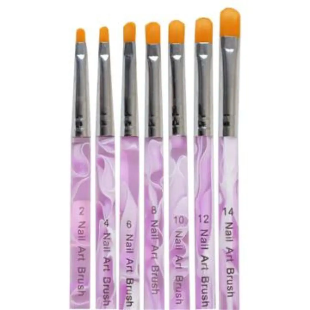 Gelluv 7 Piece Gel Brush Set