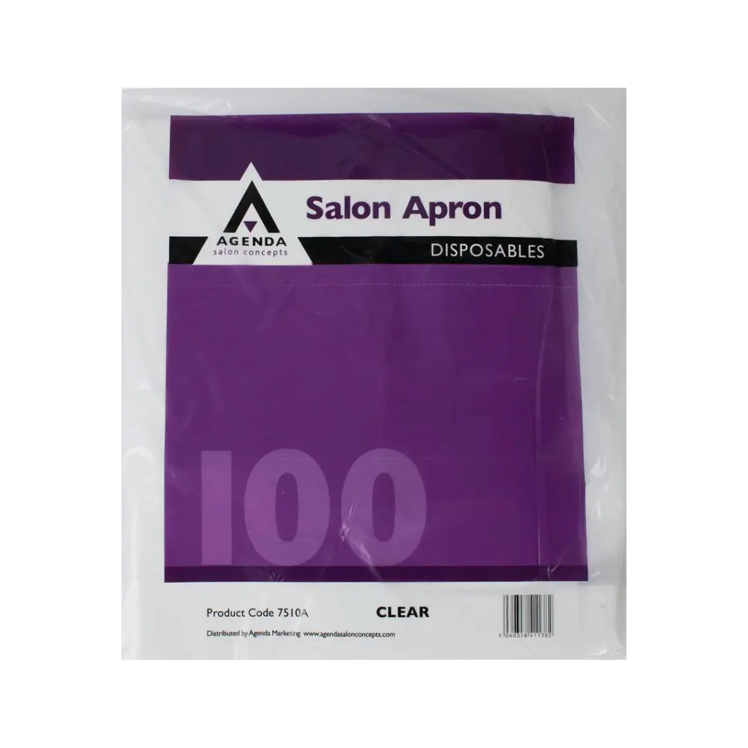 Agenda Disposables Flat Pack Aprons - White (100pcs)