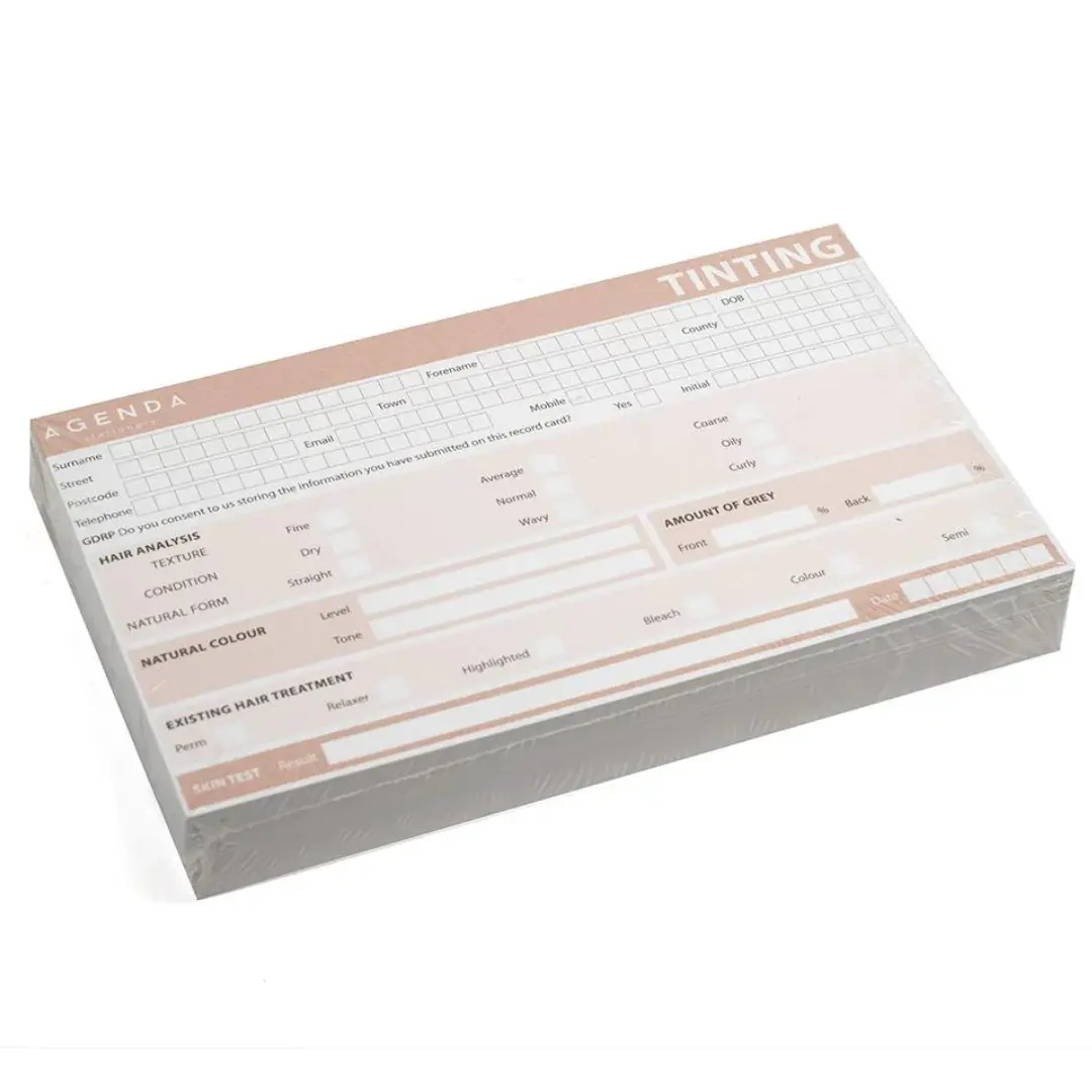 Agenda Tinting Record Cards (100 pcs)