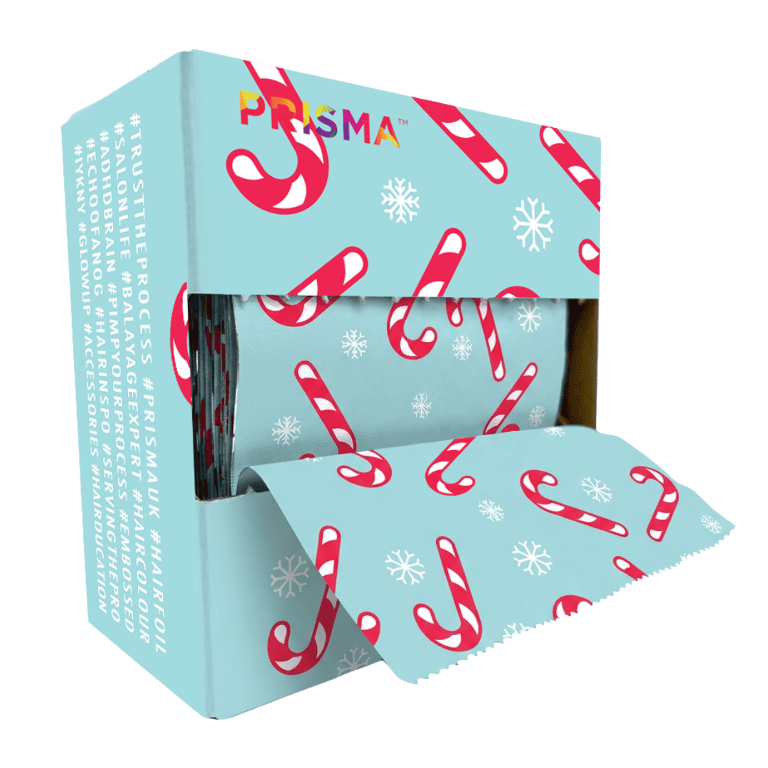 Prisma Pop Up Embossed Foil - Candy Cane (120mm x 273mm) 500pcs